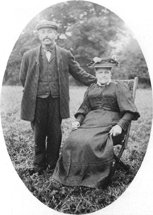 Mr Eli Trotman and his wife Ellen, about 1910.