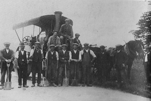 Road builders, Leafield, 1930s.