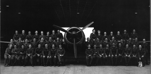 Aircraft fitter Dorothy Harrison at RAF Croughton in 1944. 