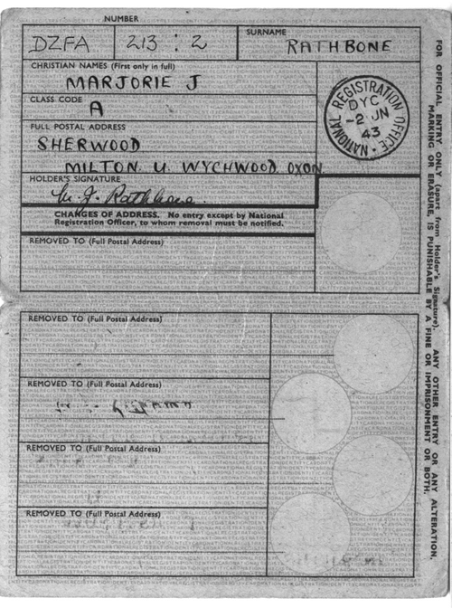 National identity number: DZFA for Milton, 213 for household and 2 for position in family.