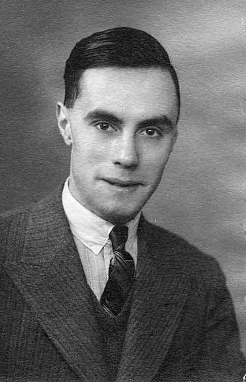 Leslie Longshaw as a young man