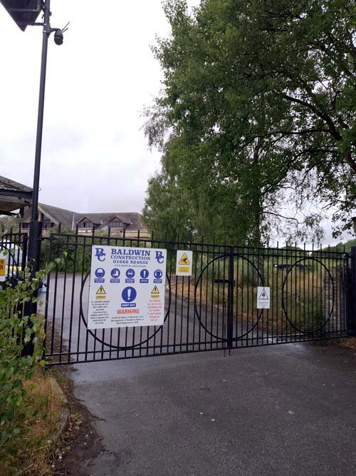 Barred Entrance to Leafiled Tecnical Centre Jluy 2025