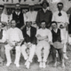 Black-and-white group photograph of an Ascott-under-Wychwood cricket team, c. 1920s.